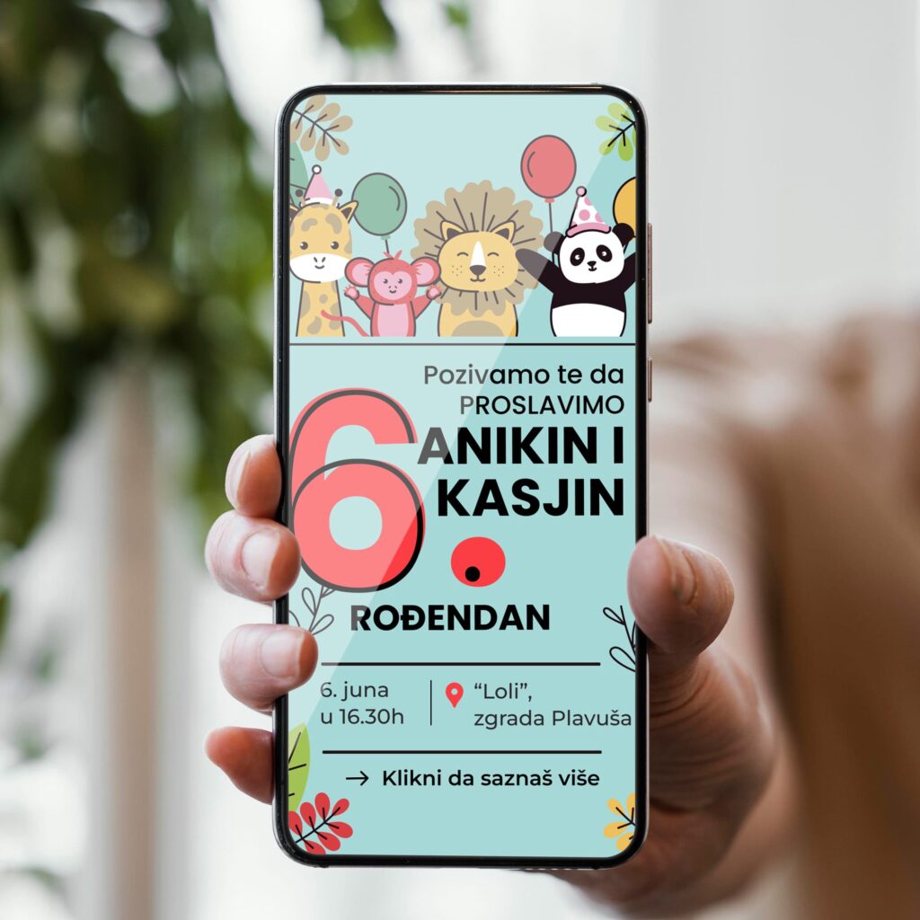 Pozivnica za rođendan i krštenje 4